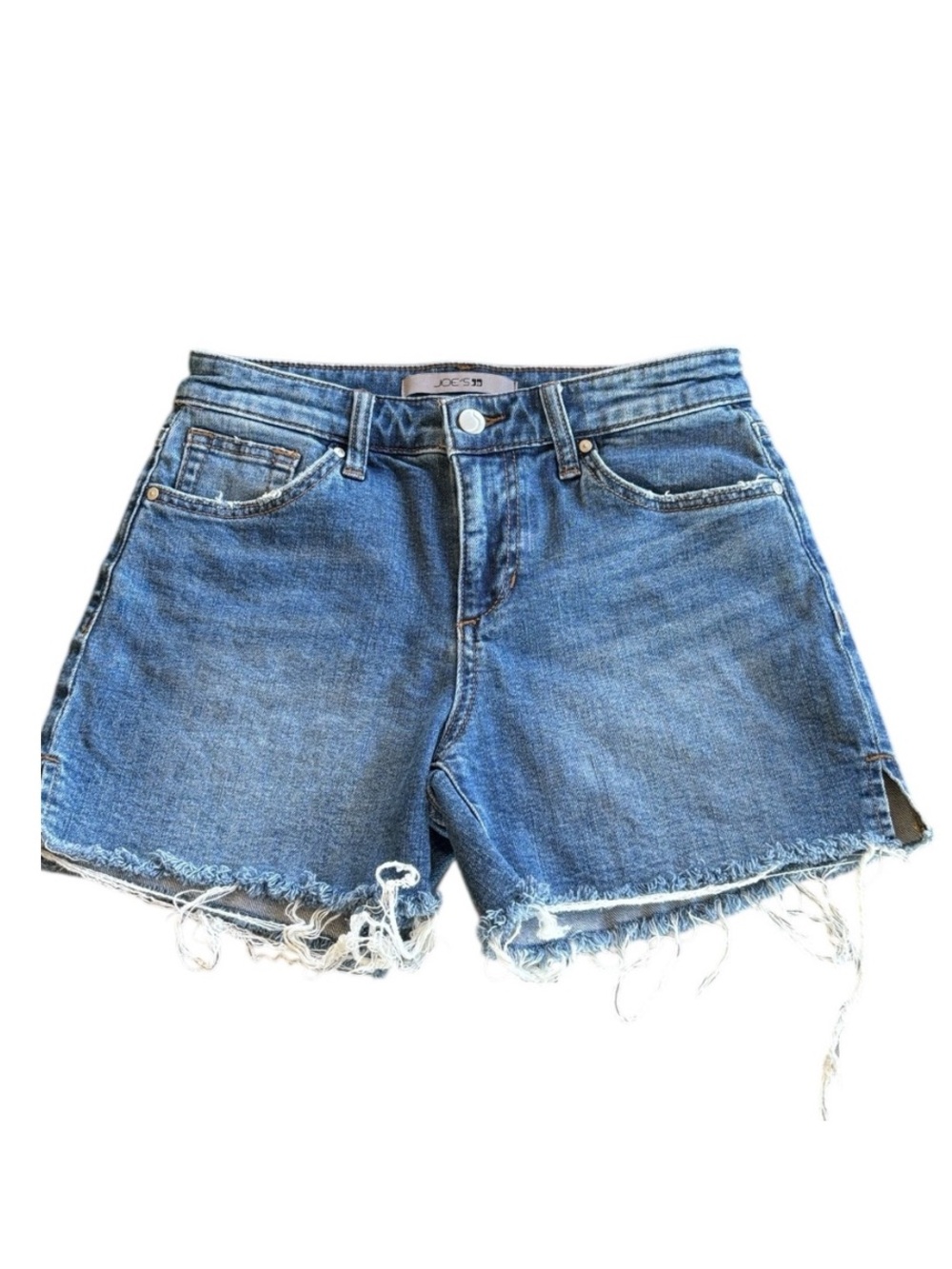 Joe's The Cut Off Raw Hem Midrise Stretch Shorts Size 25.